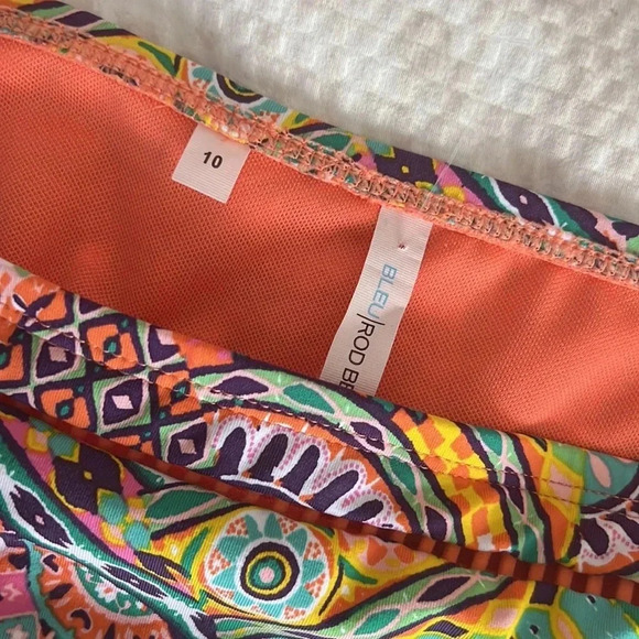 Bleu Rod Beattie Seriously Sunny Tie Side Bikini Top Size 34D and Bottom Size 10 - Picture 10 of 11